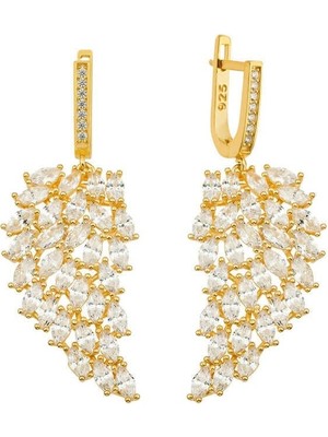 Özcömert Silver Gümüş Melek Kanadı Küpe