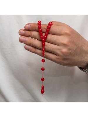 Özcömert Silver Yuvarlak Sıkma Kehribar Tesbih