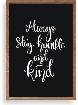 Buffer Motto Ahşap Çerçeveli Tablo