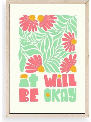 Buffer Motto Ahşap Çerçeveli Tablo