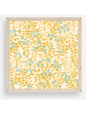 Buffer Çiçek Ahşap Çerçeveli Tablo