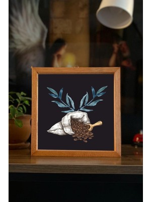 Buffer Kahve Köşesi Filtre Kahve Ahşap Çerçeve