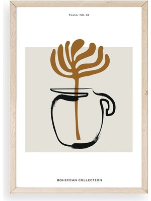 Buffer Kahve Ahşap Çerçeveli Tablo