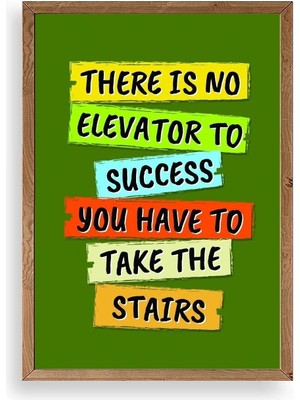 Buffer Motto Ahşap Çerçeveli Tablo