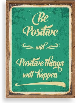 Buffer Motto Ahşap Çerçeveli Tablo