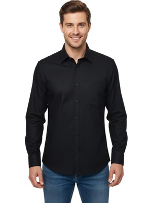 Kamer Erkek Kışlık Uzun Kol Tek Cepli Gömlek 3774 BGL-ST04805