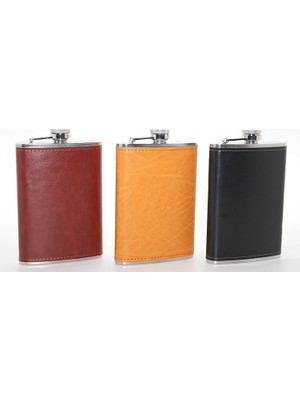 Mulvxkrg KRG02 Paslanmaz Çelik Tekli 9 Oz Derili Matara (Mulvix)