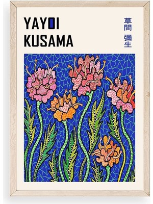 Buffer Yayoi Kusama Ahşap Çerçeveli Tablo