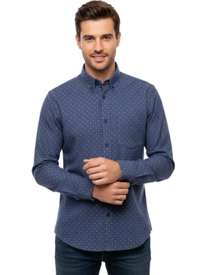 Kamer Erkek Kışlık Uzun Kol Tek Cepli Gömlek 3565 BGL-ST04807