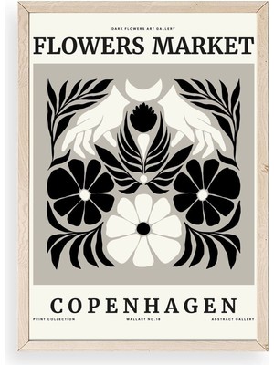 Buffer Çiçek Ahşap Çerçeveli Tablo