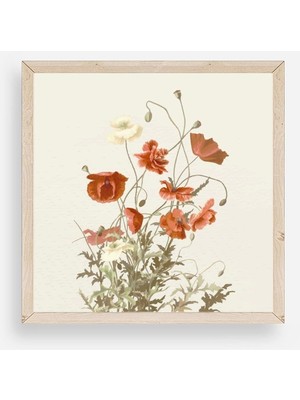 Buffer Çiçek Ahşap Çerçeveli Tablo