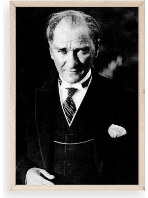 Buffer Atatürk Ahşap Çerçeveli Tablo