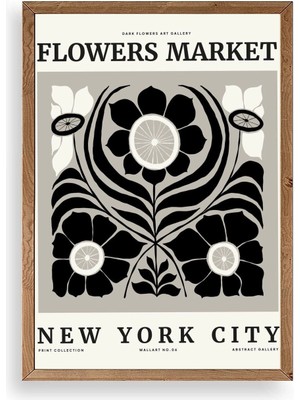 Buffer Çiçek Ahşap Çerçeveli Tablo