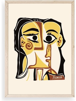 Buffer Tete De Femme Ahşap Çerçeveli Tablo