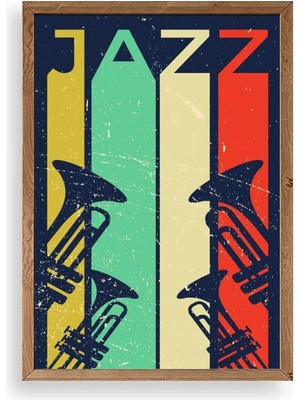 Buffer Jazz Ahşap Çerçeveli Tablo
