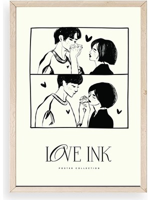 Buffer Love Ahşap Çerçeveli Tablo