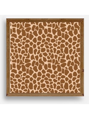 Buffer Desen Ahşap Çerçeveli Tablo