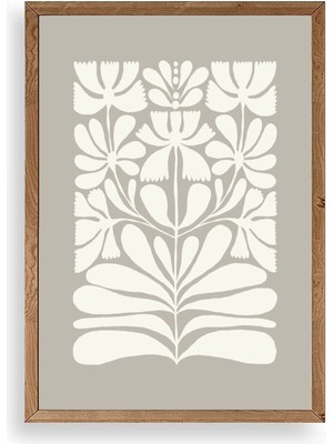 Buffer Desen Ahşap Çerçeveli Tablo