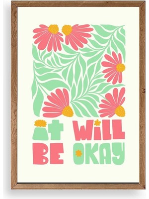 Buffer Motto Ahşap Çerçeveli Tablo