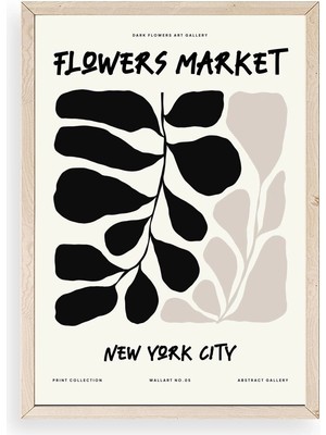 Buffer Yaprak Ahşap Çerçeveli Tablo