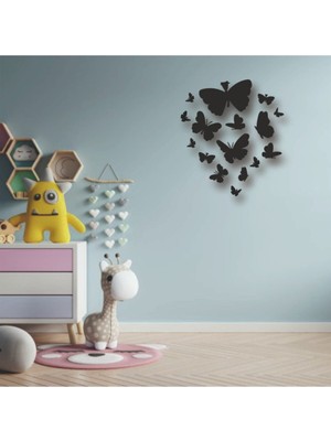 Buffer Kelebek Figürlü Ahşap Tablo