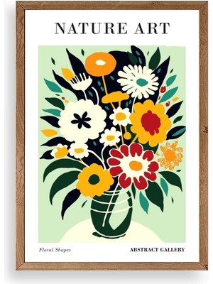 Buffer Çiçek Ahşap Çerçeveli Tablo