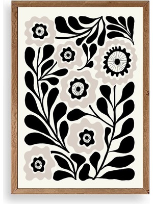 Buffer Çiçek Ahşap Çerçeveli Tablo