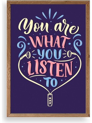 Buffer Motto Ahşap Çerçeveli Tablo