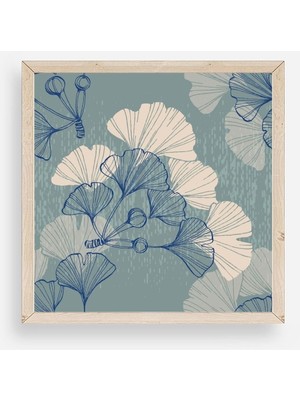 Buffer Çiçek Ahşap Çerçeveli Tablo