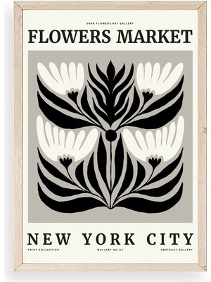 Buffer Çiçek Ahşap Çerçeveli Tablo