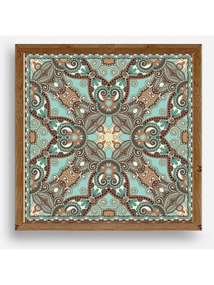 Buffer Motif Ahşap Çerçeveli Tablo
