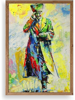 Buffer Atatürk Ahşap Çerçeveli Tablo