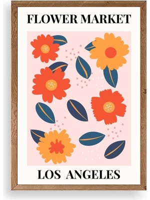 Buffer Çiçek Ahşap Çerçeveli Tablo