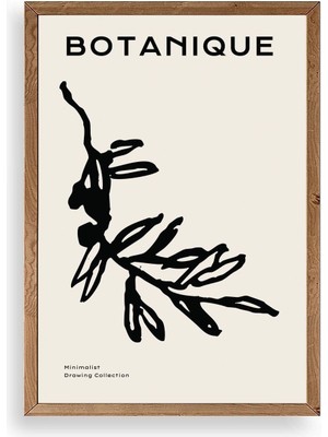 Buffer Yaprak Ahşap Çerçeveli Tablo