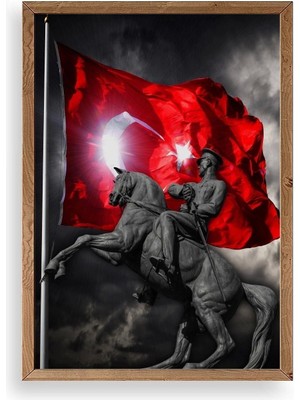 Buffer Atatürk Ahşap Çerçeveli Tablo