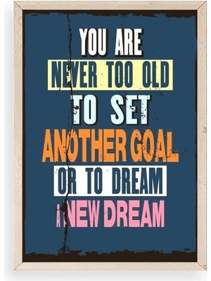 Buffer Motto Ahşap Çerçeveli Tablo