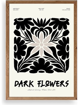 Buffer Çiçek Ahşap Çerçeveli Tablo