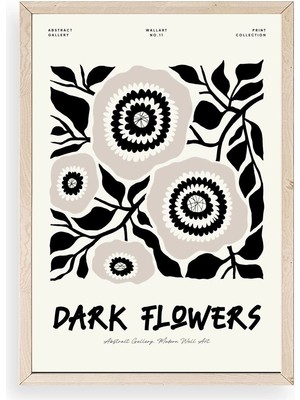 Buffer Çiçek Ahşap Çerçeveli Tablo