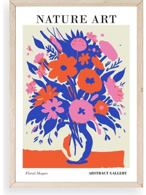 Buffer Çiçek Ahşap Çerçeveli Tablo