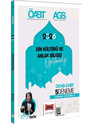 Yargı Yayınevi 2026 Öabt Meb-Ags Dkab-Dhbt Din Kültürü ve Ahlak Bilgisi Öğretmenliği Tamamı Çözümlü 5 Deneme