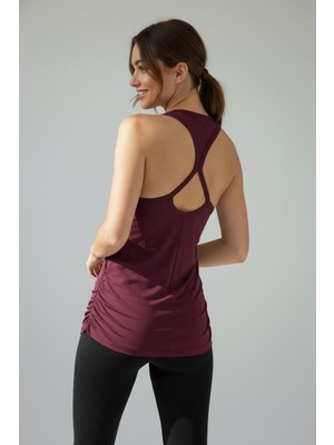 Scorp Aura Sırt Detaylı Kadın Spor Atlet Mürdüm