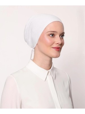 Abarta Kadın Tesettür Dikişsiz Bağlamalı Bone Büyük Standart 1 Adet