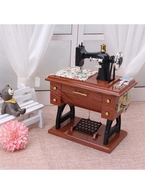 İsmiyle Al Dikiş Makinesi Görünümlü Müzik Kutusu