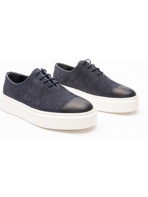 1052 Erkek Laci Nubuk Deri Kalın Tabanlı Günlük Ayakkabı