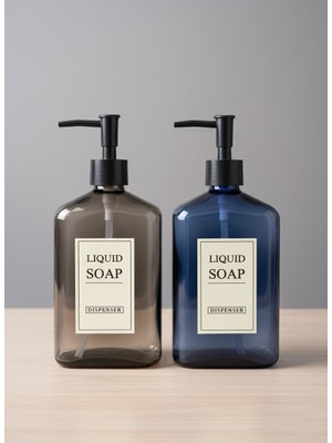 Rooc Home 2’li Cam Sıvı Sabunluk Seti – 530 ml