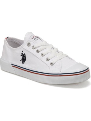 U.S. Polo Assn. U.S Polo Assn. Penelope 1FX Kadın Beyaz Bez Spor Ayakkabı