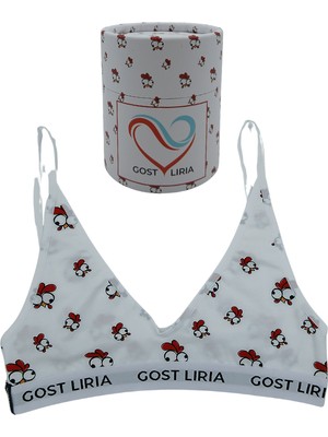 GOST LİRİA -Chickeen Desenli Kadın Bralet