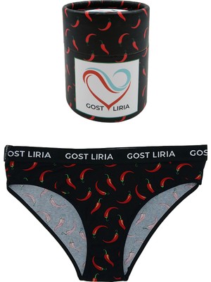 GOST LİRİA - Pepper Desenli Kadın Slip Külot