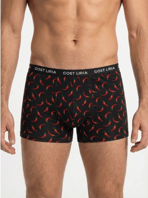 GOST LİRİA Pepper Desenli Erkek Boxer