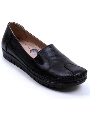 Ustalar Ayakkabı Siyah Kadın Hakiki Deri Ayakkabı 362.134